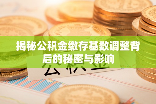 东洲揭秘公积金缴存基数调整背后的秘密与影响